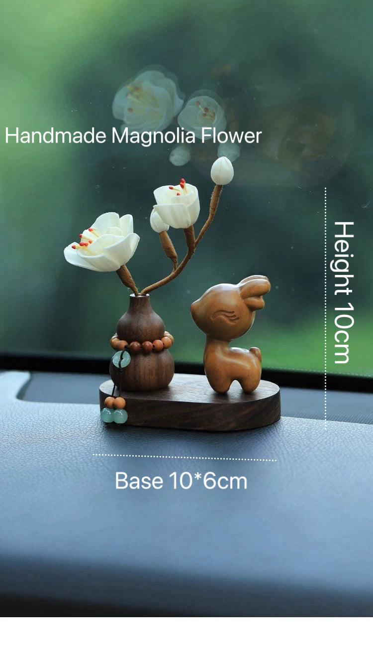 Car Sandalwood Deer Decoration